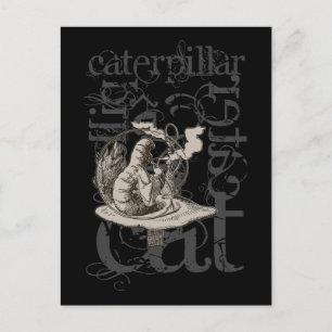 Carte Postale Alice In Wonderland Caterpillar Grunge (Single)