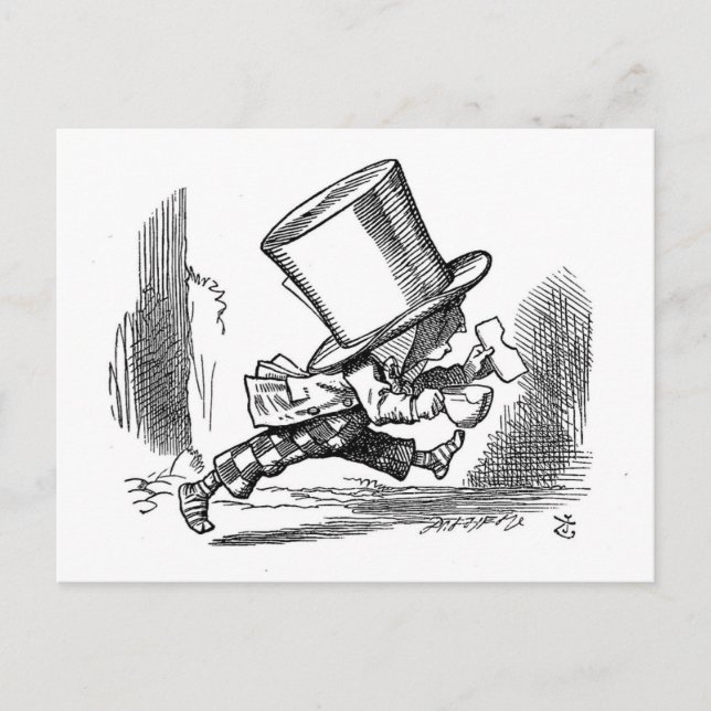 Carte postale Alice In Wonderland de Tenniel (Devant)