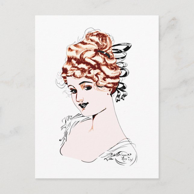 Carte Postale Alice M. McPherrin par Russell L. Swigert 1917 art (Devant)