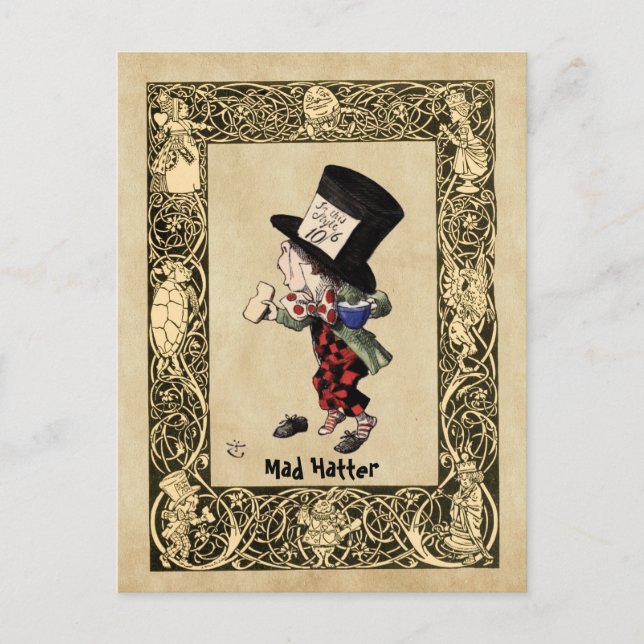 Carte Postale Alice - Mad Hatter 1865 (Devant)