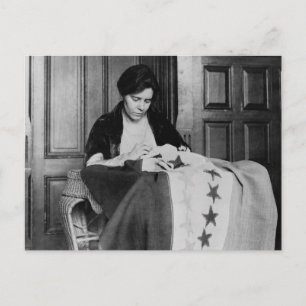 Carte Postale Alice Paul, Drapeau du Suffrage, années 1910