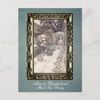 Carte Postale Alice personnalisée dans Wonderland Mad Tea Party 