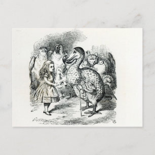 Carte Postale Alice rencontre le Dodo