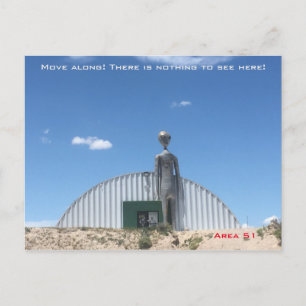 Carte Postale Alien à la zone 51
