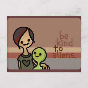Carte Postale alien announcements.