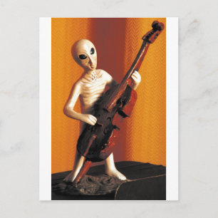 Carte Postale Alien Bass-ics