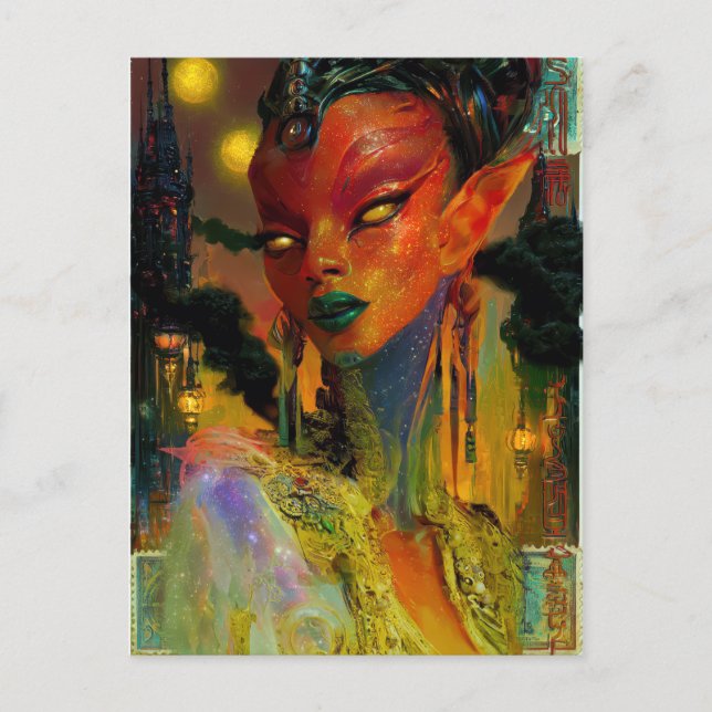 Carte Postale Alien Beauty - Cresha (Devant)