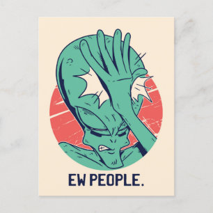 Carte Postale Alien Ew People