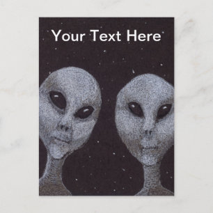 Carte postale Alien Greys