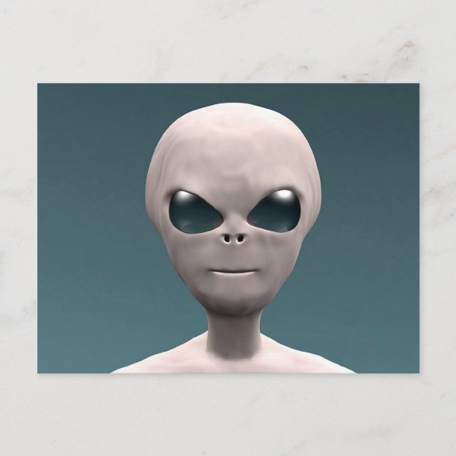 Carte Postale Alien gris (Devant)
