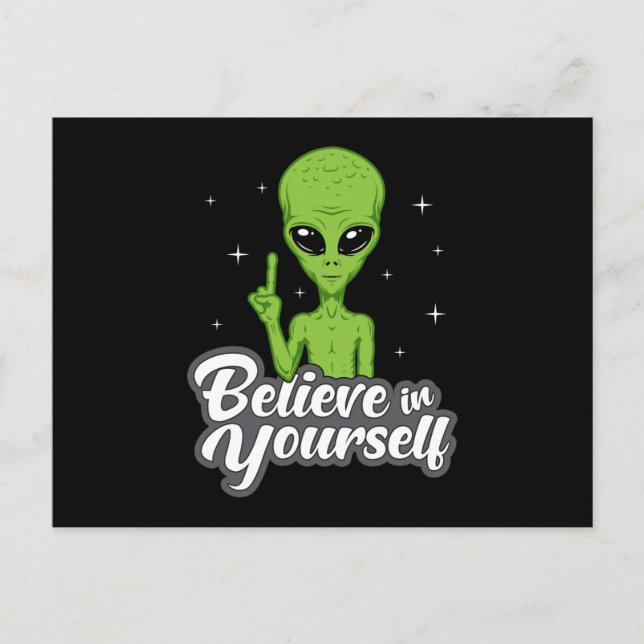 Carte Postale Alien Head Area 51 Ufo Aliens Space Funny Cadeau (Devant)