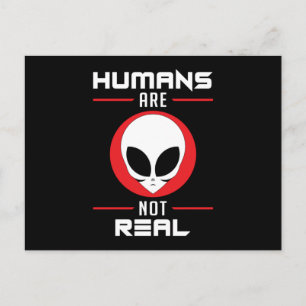 Carte Postale Alien Head Ufo Aliens Area 51 Space Funny Cadeau