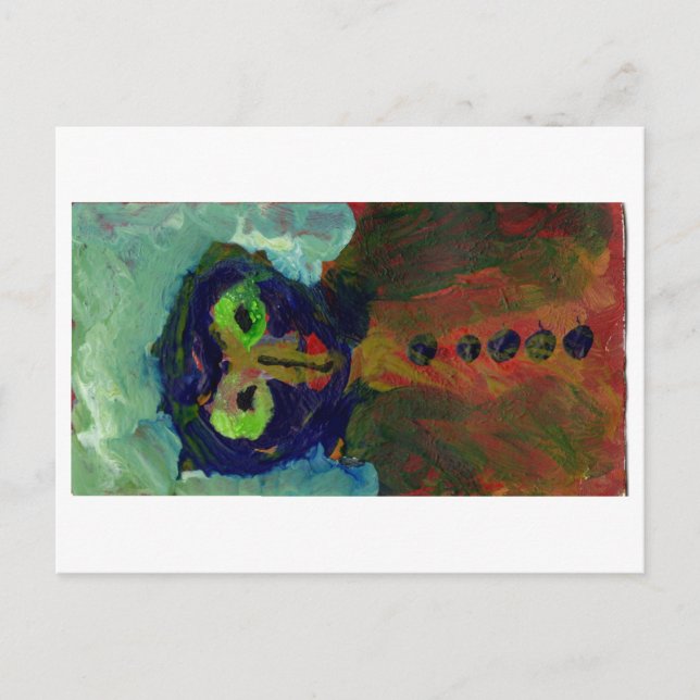 Carte postale Alien/hibou (Devant)