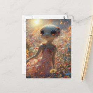 Carte Postale Alien Petit Adorable