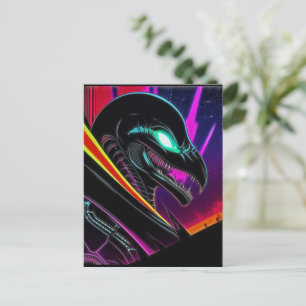 Carte Postale Alien Raven 07