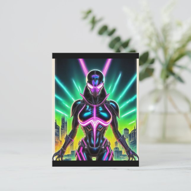 Carte Postale Alien Raven 09 (Debout devant)