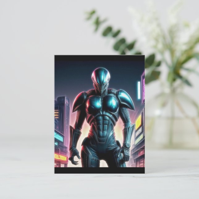 Carte Postale Alien Raven 14 (Debout devant)