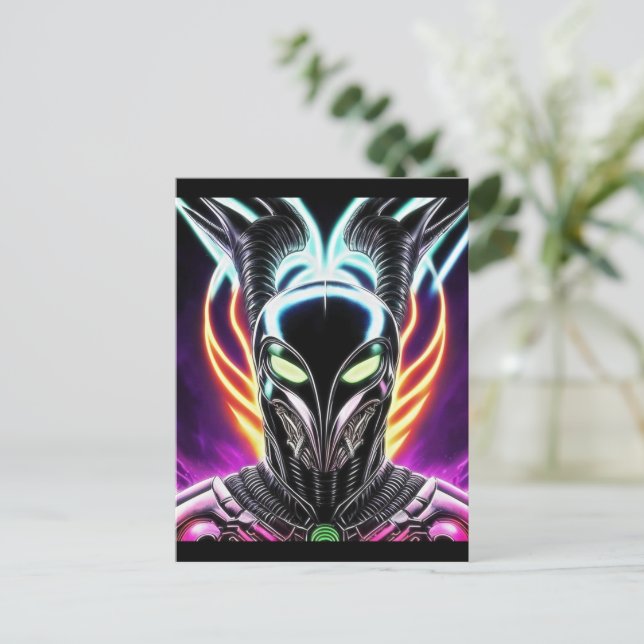 Carte Postale Alien Raven 18 (Debout devant)