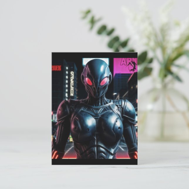 Carte Postale Alien Raven 25 (Debout devant)