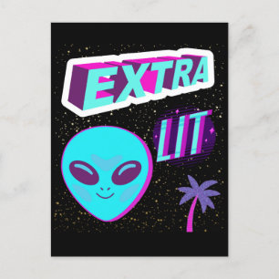 Carte Postale alien supplémentaire éclairé