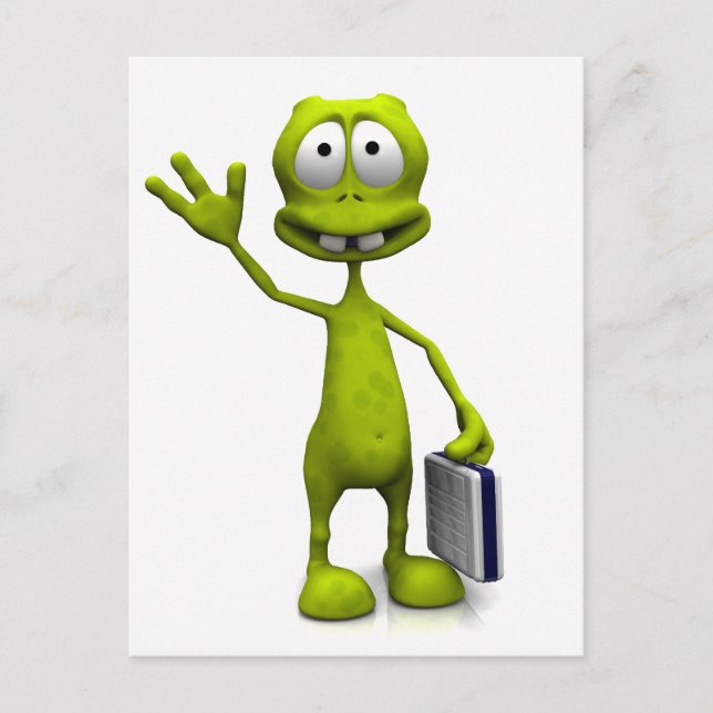 Carte Postale Alien Toon (Devant)