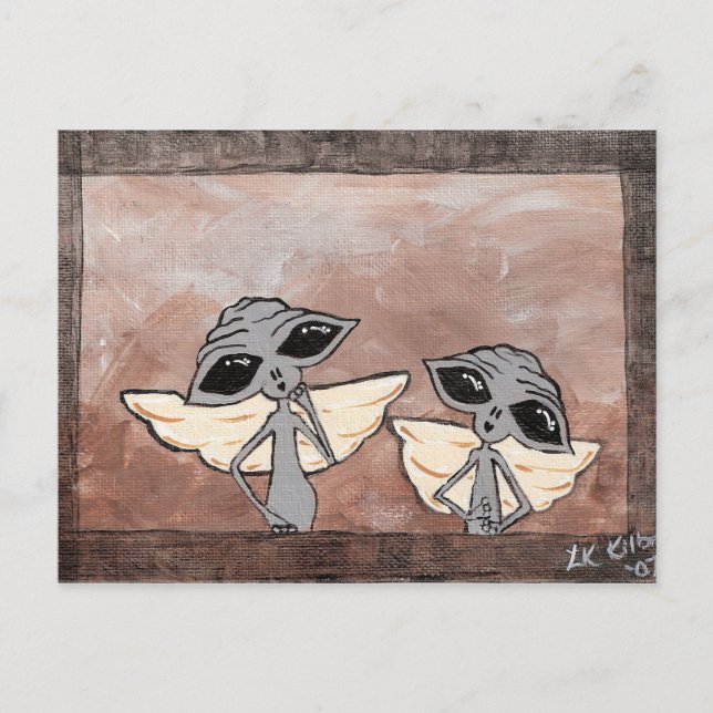 Carte postale Alien victorienne (Devant)