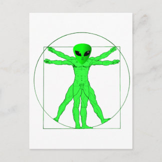 Carte Postale Alien vitruvien