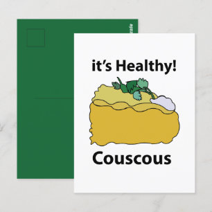 Carte Postale Aliment Sain Grain de Couscous