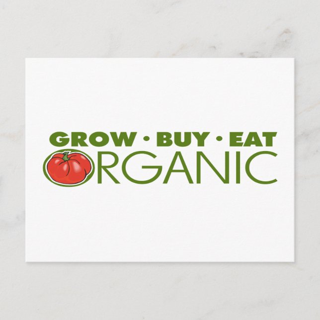 Carte Postale Alimentation biologique (Devant)
