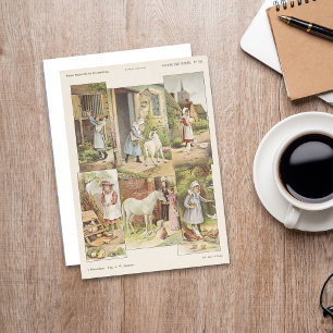 Carte Postale Alimentation des animaux de ferme