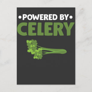 Carte Postale Alimenté par Celery Green Juice Food Veggie amoure