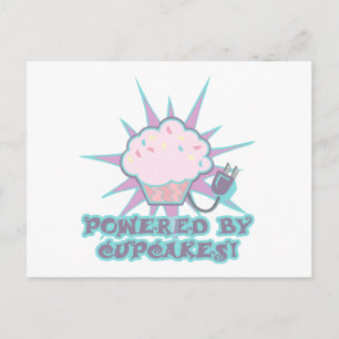 Carte Postale Alimenté par Cupcakes