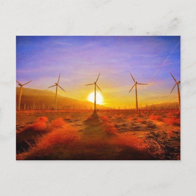 Carte Postale Alimenté par le vent (Devant)