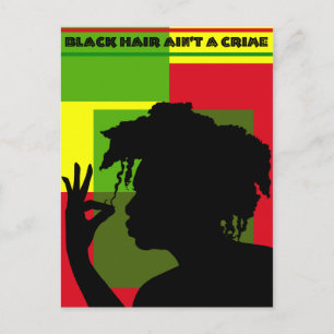 CARTE POSTALE ALKEBULAN - LES CHEVEUX NOIRS NE SONT PAS UN CRIME