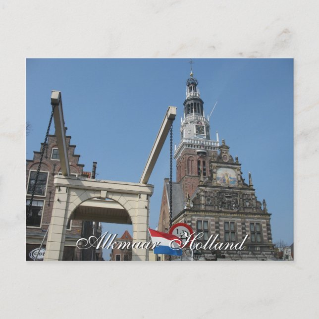 Carte Postale Alkmaar Waag (Weighting House) Holland Postcard (Devant)
