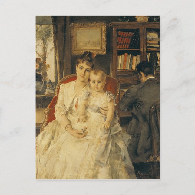 Carte Postale All Happiness c.1880 (Devant)