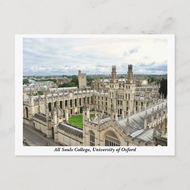 Carte Postale All Souls College, Université d'Oxford, Angleterre (Devant)