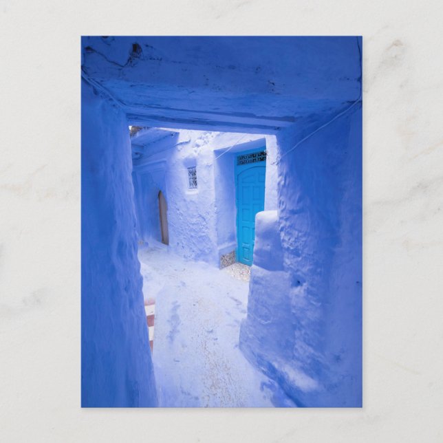 Carte Postale Allée bleue de la ville (Devant)