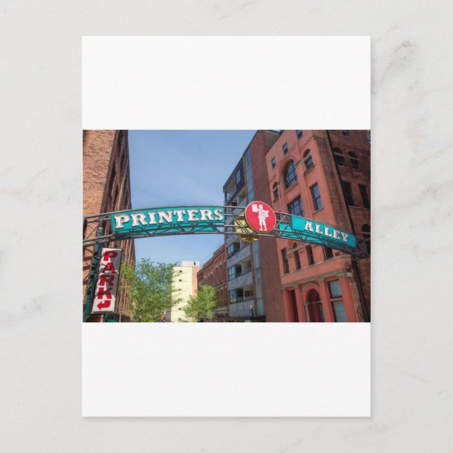 Carte Postale Allée de l'imprimante (Devant)