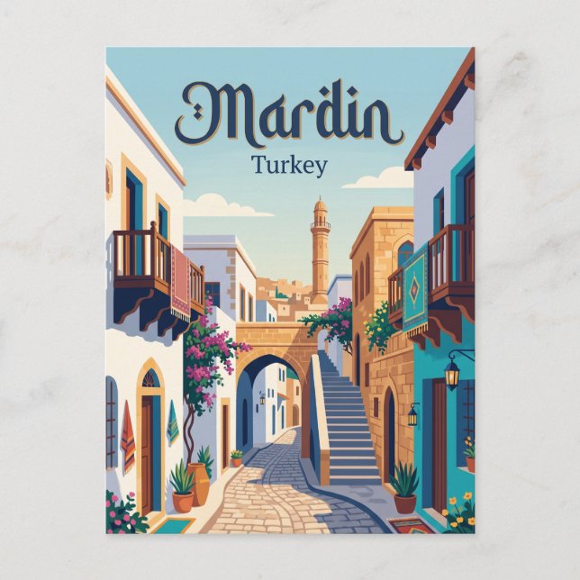 Carte Postale Allée de Mardin Turquie (Devant)