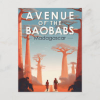 Allée des Baobabs Madagascar Art Vintage