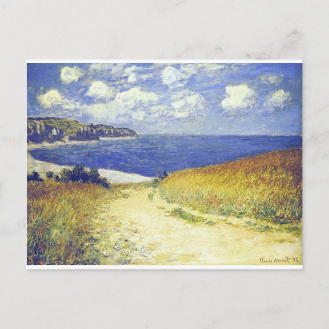 Carte Postale Allée près de Pourville (Devant)