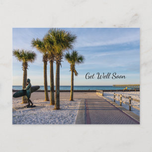 Carte Postale Allée Revêtue Vers la Plage de Pensacola Bon rétab