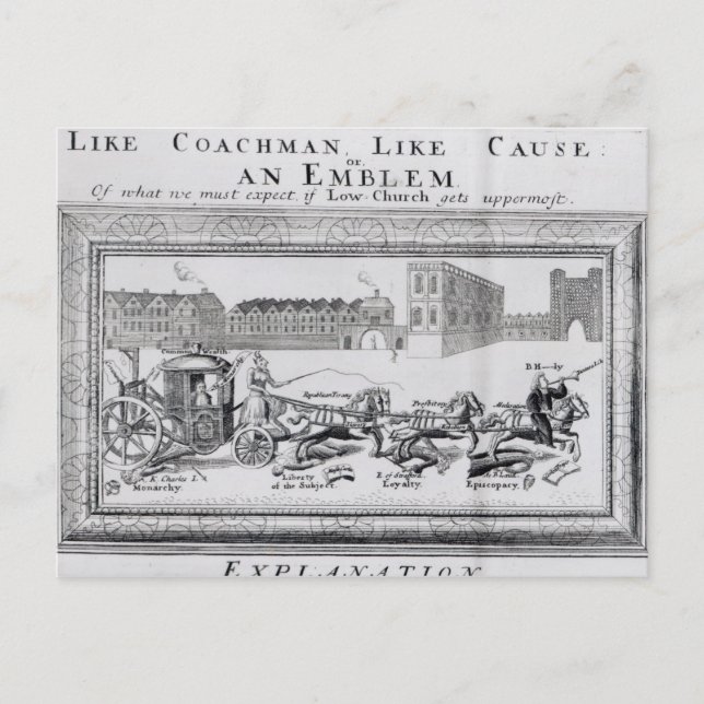 Carte Postale Allégation des dangers de la basse église (Devant)