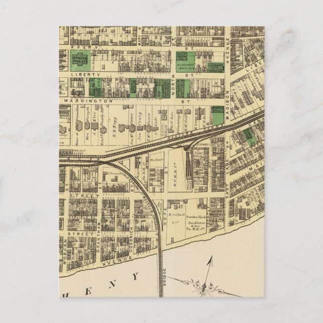 Carte Postale Allegheny, section 4 (Devant)