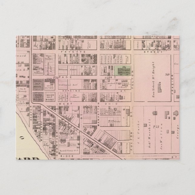 Carte Postale Allegheny ward 5 (Devant)