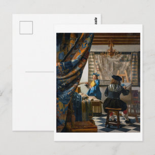 Carte Postale Allégorie de la peinture   Johannes Vermeer  