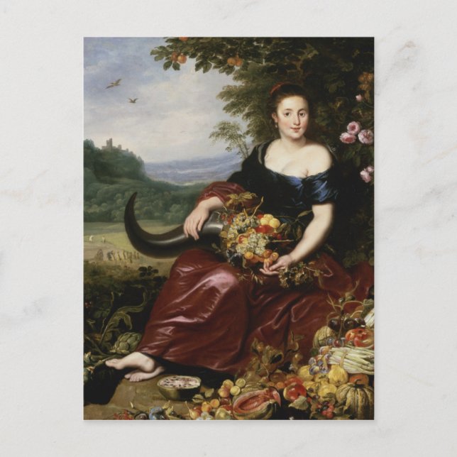 Carte Postale Allégorie de la Terre (Devant)