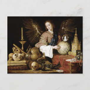 Carte Postale Allégorie de la vanité d'Antonio de Pereda
