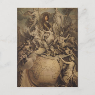 Carte Postale Allégorie de Philippe II Duc d'Orléans, 1718